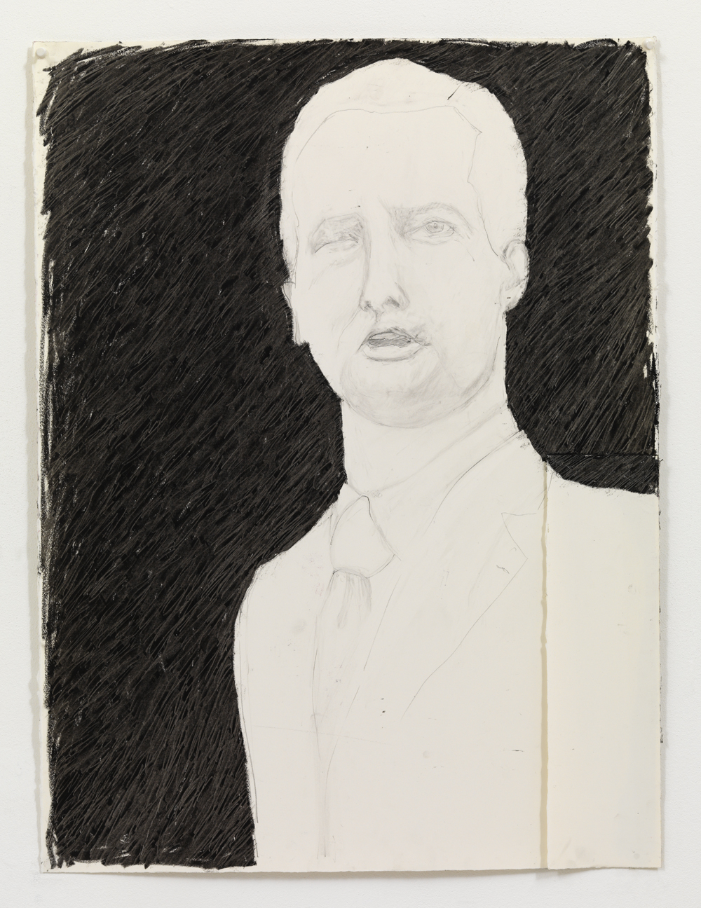 'Gouverner I' , 80 x 60 cm; Potlood en oliepastel op papier; 2009