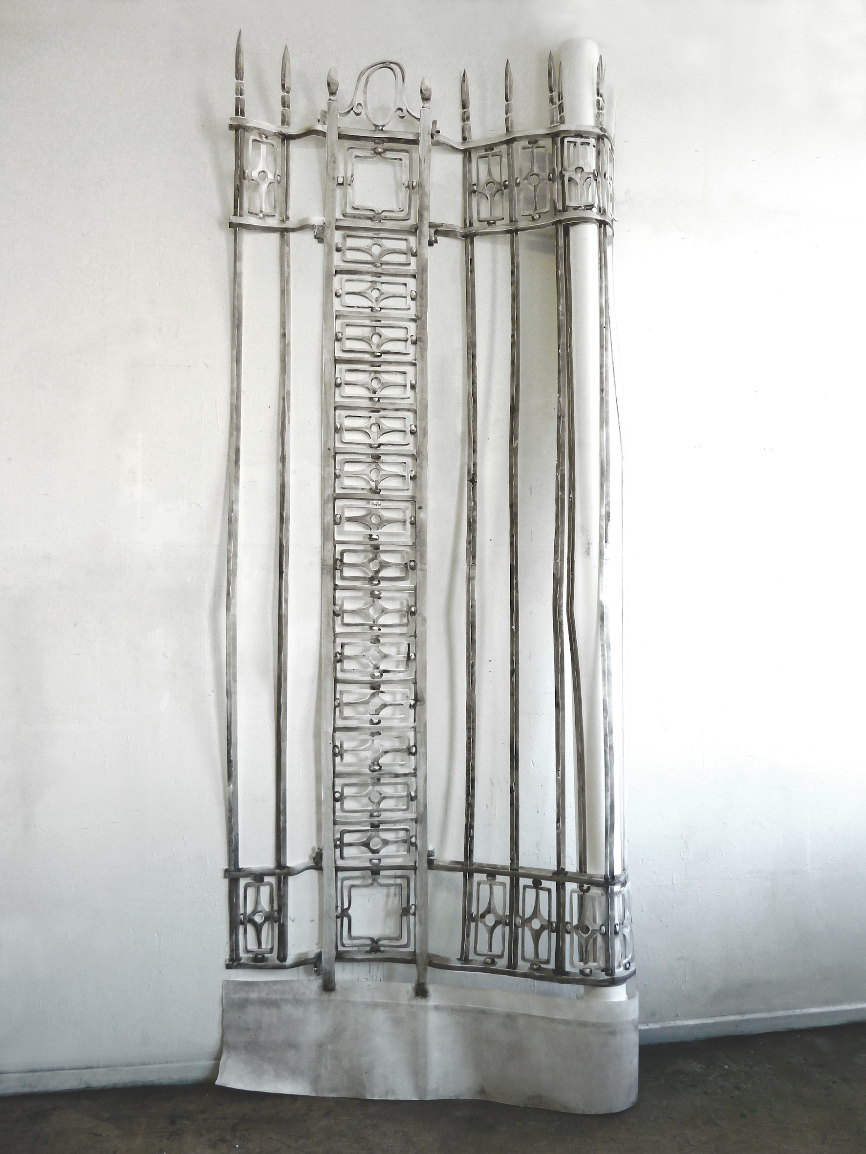 Lacework, 295 x 500 cm, aquarel on paper, 2016/17
